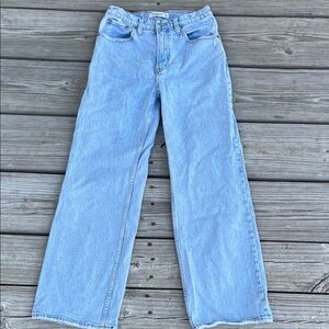 Abercrombie & Fitch Light Wash Wide-Leg Jeans